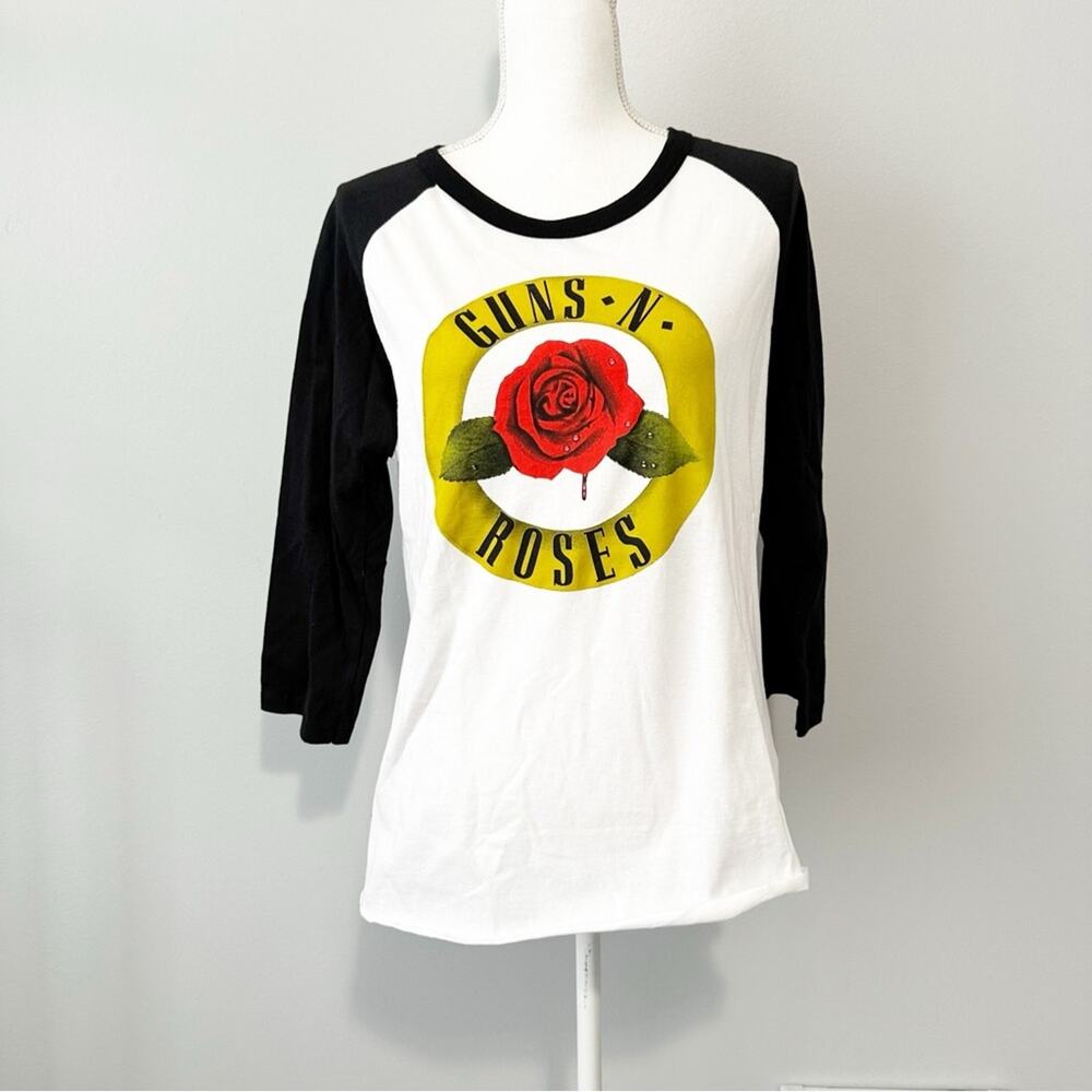 Guns N’ Roses long sleeve baseball tee graphic concert band top large